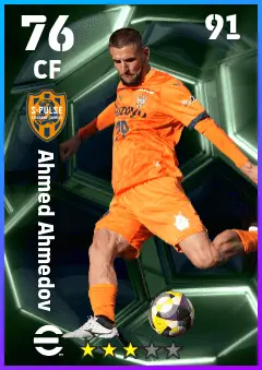 Ahmed Ahmedov eFootball 2026 player card — 76 OVR CF
