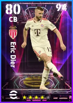 Eric Dier eFootball 2026 player card — 80 OVR CB