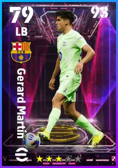 Gerard Martin eFootball 2026 player card — 79 OVR LB