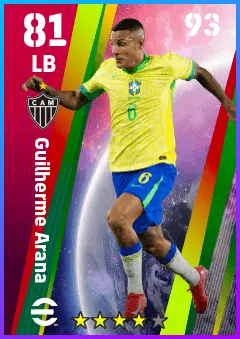 Guilherme Arana eFootball 2026 player card — 81 OVR LB
