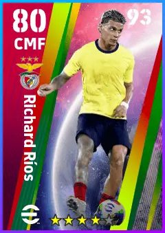 Richard Rios eFootball 2026 player card — 80 OVR CMF