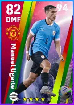 Manuel Ugarte eFootball 2026 player card — 82 OVR DMF