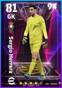 Sergio Herrera eFootball 2026 player card — 81 OVR GK