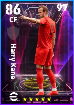 Harry Kane eFootball 2026 player card — 86 OVR CF