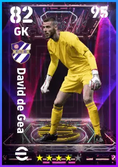 David de Gea eFootball 2026 player card — 82 OVR GK