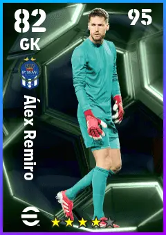 Alex Remiro eFootball 2026 player card — 82 OVR GK