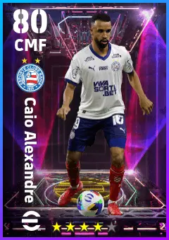Caio Alexandre eFootball 2026 player card — 80 OVR CMF