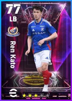 Ren Kato eFootball 2026 player card — 77 OVR LB