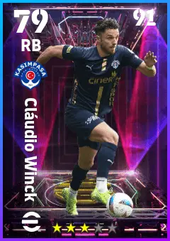 Claudio Winck eFootball 2026 player card — 79 OVR RB
