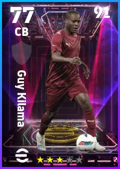 Guy Kilama eFootball 2026 player card — 77 OVR CB