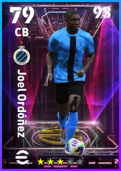 Joel Ordonez eFootball 2026 player card — 79 OVR CB