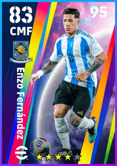 Enzo Fernandez eFootball 2026 player card — 83 OVR CMF