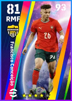 Francisco Conceicao eFootball 2026 player card — 81 OVR RMF