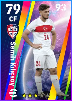 Semih Kilicsoy eFootball 2026 player card — 79 OVR CF