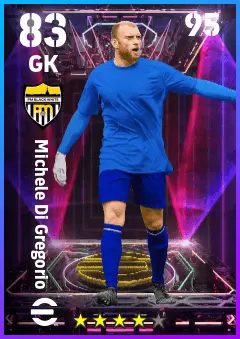 Michele Di Gregorio eFootball 2026 player card — 83 OVR GK