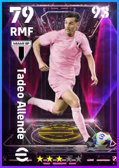 Tadeo Allende eFootball 2026 player card — 79 OVR RMF