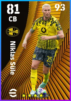 Niklas Sule eFootball 2026 player card — 81 OVR CB