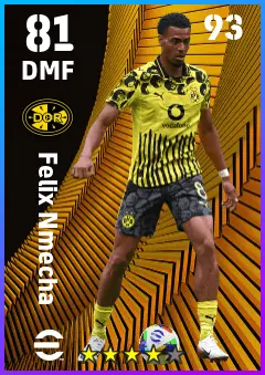 Felix Nmecha eFootball 2026 player card — 81 OVR DMF