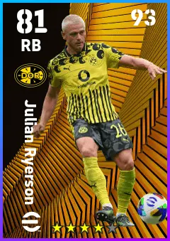 Julian Ryerson eFootball 2026 player card — 81 OVR RB