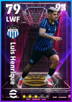 Luis Henrique eFootball 2026 player card — 79 OVR LWF