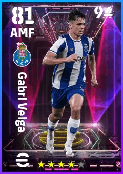Gabri Veiga eFootball 2026 player card — 81 OVR AMF