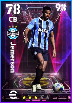 Jemerson eFootball 2026 player card — 78 OVR CB