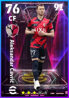 Aleksandar Cavric eFootball 2026 player card — 76 OVR CF