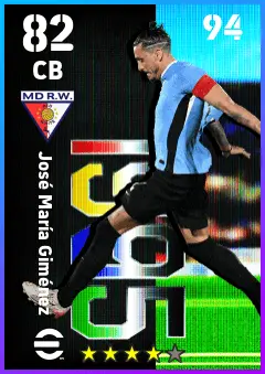 Jose Maria Gimenez eFootball 2026 player card — 82 OVR CB