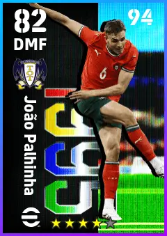 Joao Palhinha eFootball 2026 player card — 82 OVR DMF