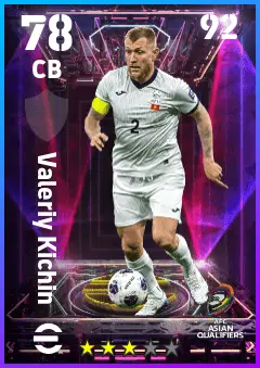 Valeriy Kichin eFootball 2026 player card — 78 OVR CB