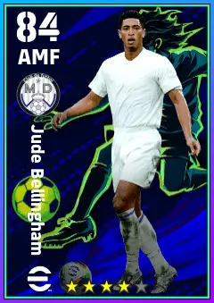 Jude Bellingham eFootball 2026 player card — 84 OVR AMF