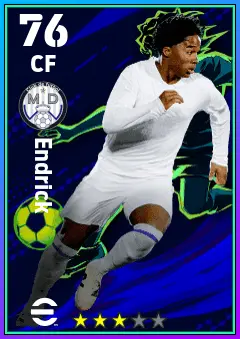 Endrick eFootball 2026 player card — 76 OVR CF