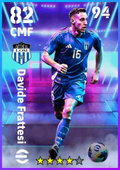 Davide Frattesi eFootball 2026 player card — 82 OVR CMF