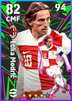 Luka Modric eFootball 2026 player card — 82 OVR CMF