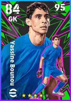 Yassine Bounou eFootball 2026 player card — 84 OVR GK