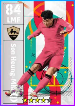 Son Heung-Min eFootball 2026 player card — 84 OVR LMF