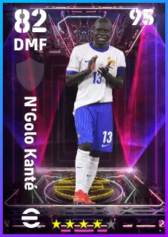 N Golo Kante eFootball 2026 player card — 82 OVR DMF