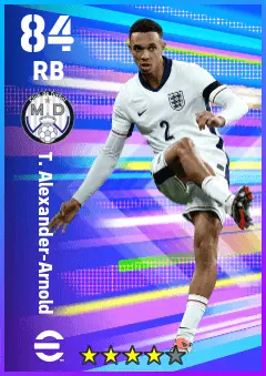 T. Alexander-Arnold eFootball 2026 player card — 84 OVR RB