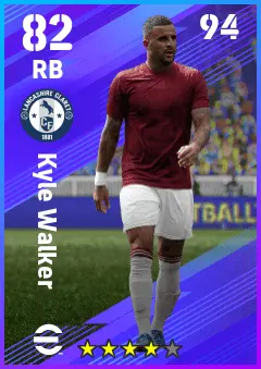 Kyle Walker eFootball 2026 player card — 82 OVR RB