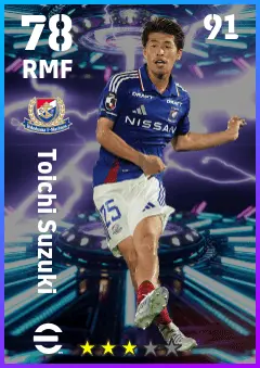 Toichi Suzuki eFootball 2026 player card — 78 OVR RMF