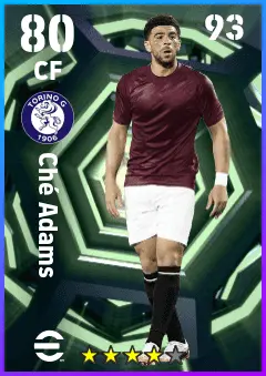 Che Adams eFootball 2026 player card — 80 OVR CF