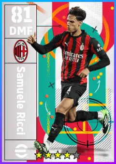 Samuele Ricci eFootball 2026 player card — 81 OVR DMF