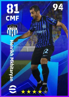 Henrikh Mkhitaryan eFootball 2026 player card — 81 OVR CMF