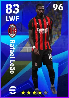 Rafael Leao eFootball 2026 player card — 83 OVR LWF