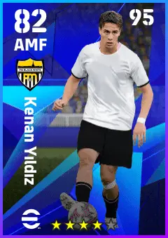 Kenan Yildiz eFootball 2026 player card — 82 OVR AMF