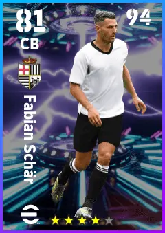 Fabian Schar eFootball 2026 player card — 81 OVR CB