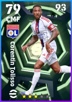 Corentin Tolisso eFootball 2026 player card — 79 OVR CMF