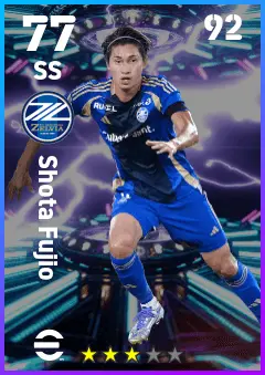 Shota Fujio eFootball 2026 player card — 77 OVR SS