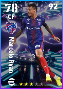 Marcelo Ryan eFootball 2026 player card — 78 OVR CF