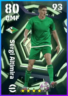 Sergi Altimira eFootball 2026 player card — 80 OVR DMF